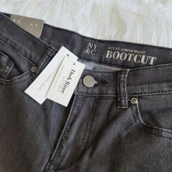 NY & C dark denim bootcut jeans size 2 - Picture 10 of 11